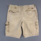 Hollister Cargo Shorts Mens 34 Brown Relaxed Fit Distressed 100  Cotton Outdoors