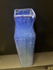 Vintage Blue And White Porcelain Large Tall Vase Chinese 18  Tall