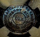 1863 Civil War Token    shoot Him On The Spot    F-214 446 A Ngc Ms-66 Blue Toning