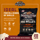 Bear Mountain Bbq 100  Natural Hardwood Pecan Sweet Flavor Pellets  20 Pounds