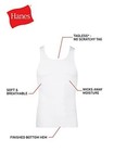 Hanes Mens 6-pack Tagless Cotton Tank Undershirt           Assorted Sizes   Colors 