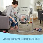 Graco Slim Spaces Compact Baby Swing  Space 39 X 23 25 X 35 Inch  Reign
