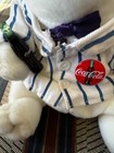 Vintage 1998 Coca Cola Bean Bag Plush   Polar Bear With Delivery Outfit   Coke