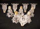 Antique Baccarat Chandelier Cup lighting Part hand Cut france C 1900 crystal
