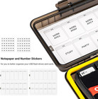 Usb Flash Drive Case 12 Slots Memory Card Holder 24 Sd Cfexpress Water Resistant