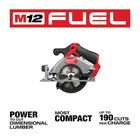 Milwaukee 2521-20 M12 Fuel 12v Cordless 5-3 8  Circular Saw  tool Only 