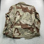 Vintage Military Coat Combat Men Large Chocolate Chip Desert Storm Camo 90s