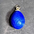 Antique Imperial Russian Silver Guilloche Enamel Egg Pendant