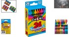 Vibrant 24-color Washable Crayons Set - School Quality For Creative Kids