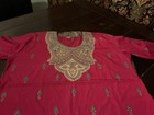 Polyester Crepe Flower Border Kurta Kurti Top  Long Sleeve  48    Bust  31    Long 
