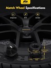 16pcs Atv Lug Nuts - Replacement For Polaris Magnum Rzr 3 8 -24 Black 16 Pcs