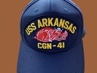 Uss Arkansas Cgn-41 U s Navy Cruiser Ship Hat Official Military Ball Cap