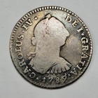1787 Ng Guatemala Silver 1 Real W  1970 s Christensen Auction Tag  t639