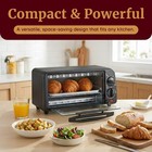 Elite Gourmet Eto236 Compact 2-slice Toaster Oven Black New Damaged Box