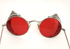 Wwii Welsh Red Lens Anti Aircraft Gunner aviator Goggles  - Excellent Condition