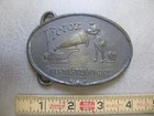 Vintage Victor Victrola Phonograph Record Player Advertising Belt Buckle England