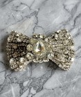 Luxury Rhinestone Crystal Bow Shoe Clips - Large Bow Shoe Decor Wedding Accent