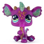 Mini Pet Shop Blue Eyes Animals Toys Action Figure Lps Pink Glitter Dragon Gift