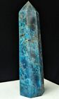 Blue Apatite Tower Point Crystal Large Big Tall Gemstone