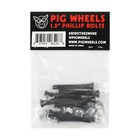 Pig Skateboard Mounting Hardware Phillips Black 1 5 