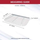 Universal Fit Window Well Cover Plastic Fire Egress 400lb Capacity 44 X 38 In 