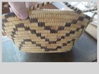 Papago Basket 13  Zig Zag Edge Forming Handles Vintage Tohono O odham