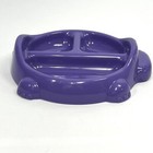 Rubbermaid Baby Dish Kids Purple Hippo Divided Plastic Vintage