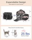 Expandable Pet Carrier  Soft-sided Cat Dog Carrier Airline Approved Small Med   