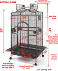 63  X-large Open Play Top Bird Parrot Cage Cockatiel Macaw Conure Aviary Finch