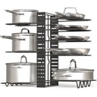 8 Tiers Cupboard Kitchen Cabinet Storage Organiser Rack Stand Pan Pot Holder Us