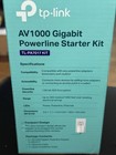 Tp-link Powerline Ethernet Adapter Starter Kit - Av1000 Gigabit Port  Plug play 