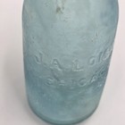 1870s J a  Lomax Chicago Illinois Blob Top Glass Antique Soda Bottle A   D h c 