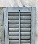 Pair Vtg Shabby Slate Gray Antique House Wood Window Shutters 13x26 Old 250-23b