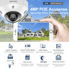 Hikvision 8ch Cctv Security System 4mp Dome Acusense Ip Camera Built-in Mic Lot