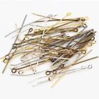 200pcs 16-50mm Eye Head Pins For Jewelry Finding Making Accessories