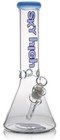 Sky High 5mm Tobacco Glass Water Pipe Bong Hookah 12  Beaker Frosted Jade Blue