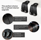 Purse Hook For Car - Universal Premium Stitched Leather And Aluminum-magnesium A