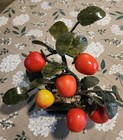 Feng Shui Jade Tangerine Bonsai Hardstone Gemstone Tree Fruit Plant