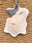 Vintage Native American Solid Sterling Silver Hopi Pendant Necklace Signed