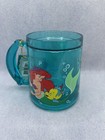 Disney Little Mermaid Plastic Mug Ariel Character Graphic Vintage Cup