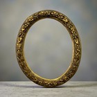 18th Antique French Oval Hall Mirror Painting Carved Gilt Wood  Italian Leaves