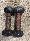 Antique Vintage 1800s Ak   Sons Archibald Kenrick  2 X 3 Lb Dumbbell Weights
