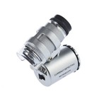 60x Pocket Magnifier Loop Jewelry Jewelers Magnifying Glass Loupe With Led Light