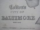 1855 Colton Map Baltimore Camden Station St  Mary s College Carrollton Viaduct 