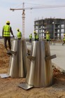 Concrete Slump Test Cone 12  In Steel Construction  Durable Testing Silver Tool