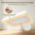 Queen Fitted Sheet  100 Long-staple Cotton Dual-lock Fitted Sheet For Queen B   