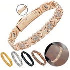 Pure Copper Clover Bio Magnetic Bangle bracelet Healing Arthritis pain Relief Us