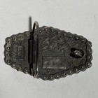 Vintage 1976 Harley Davidson Brass Belt Buckle Motorcycle Chain Serial 615