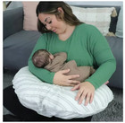 Leachco Cuddle-u Nursing Pillow - Gray Stripes New    