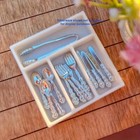 Drawer Silverware Organizer Dollhouse Miniature 1 12 Scale  - Fast Us Shipper